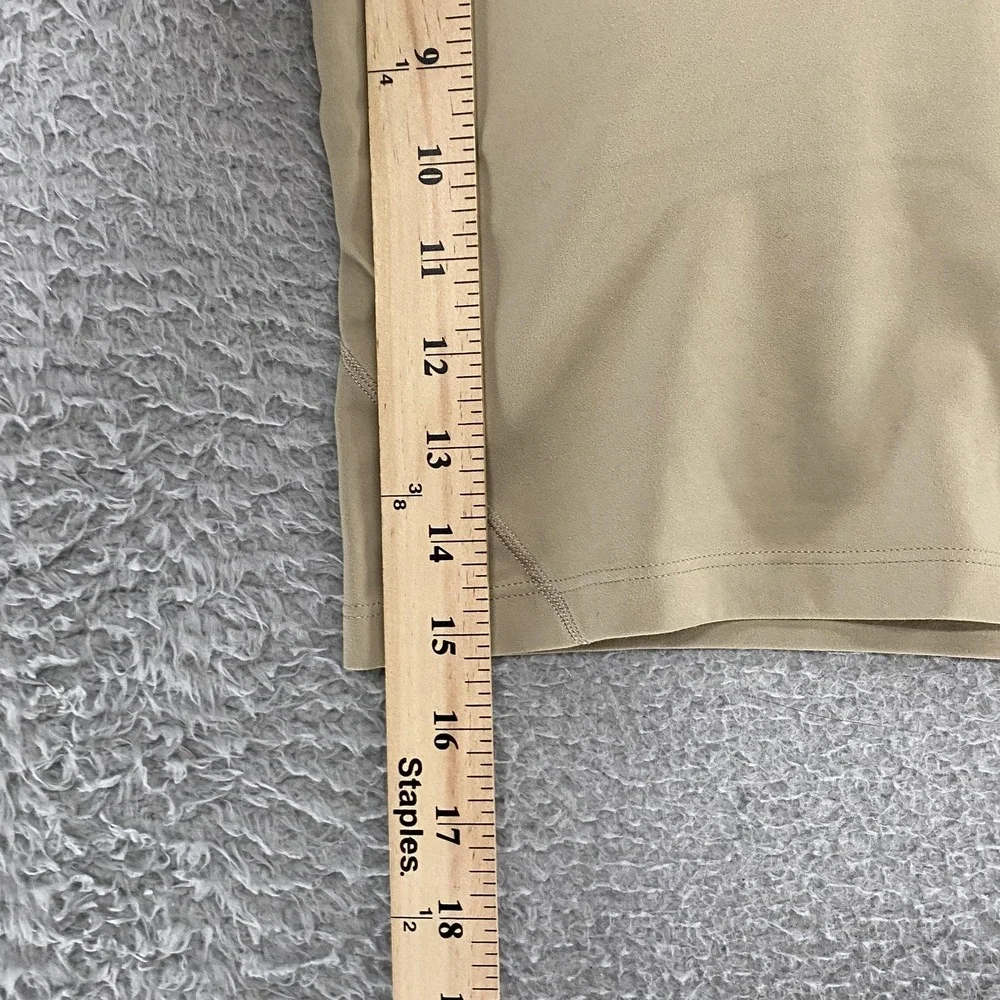 Lululemon Align Crop Tank Top Womens 6 Beige V Neck Built In‎ Bra Yoga Gym